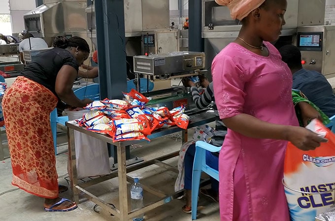 washing powder production in Angola